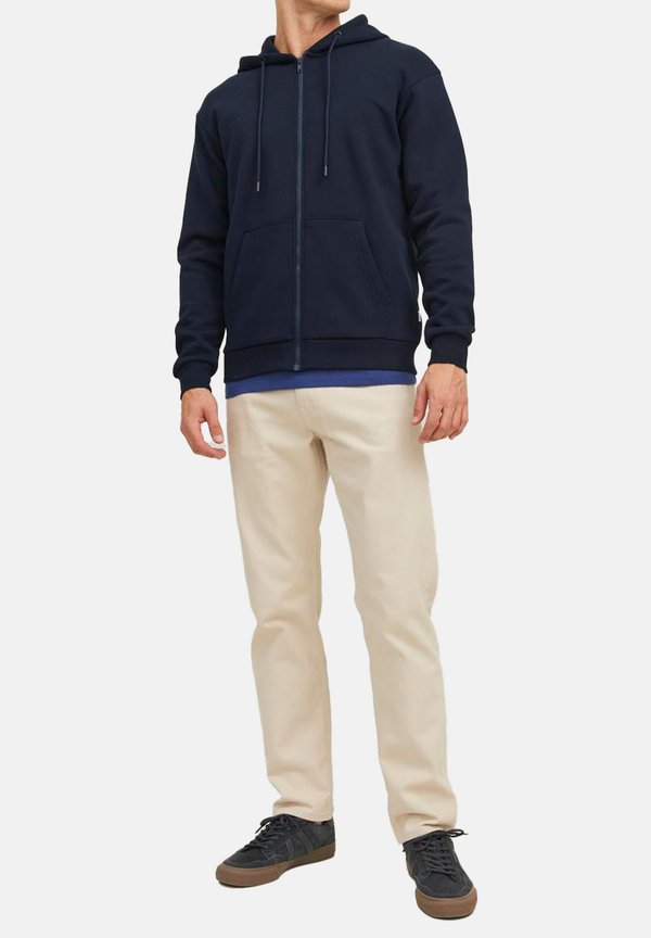 Jack & Jones HOODIE 2ER PACK BRADLEY - Zip-up sweatshirt - navy