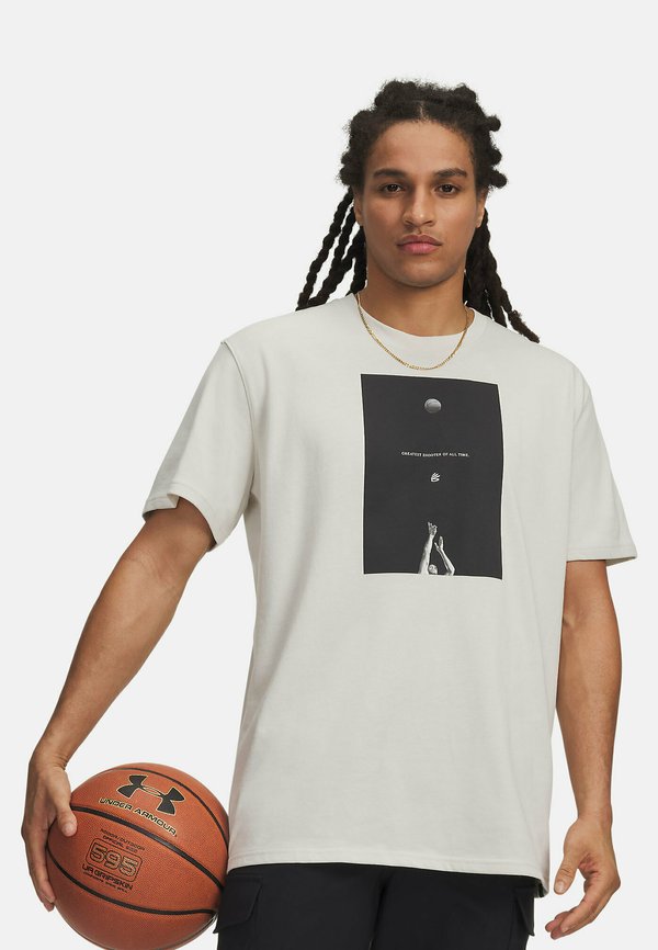 Under Armour CURRY GREATEST SHOOTER - Sports T-shirt - summit white