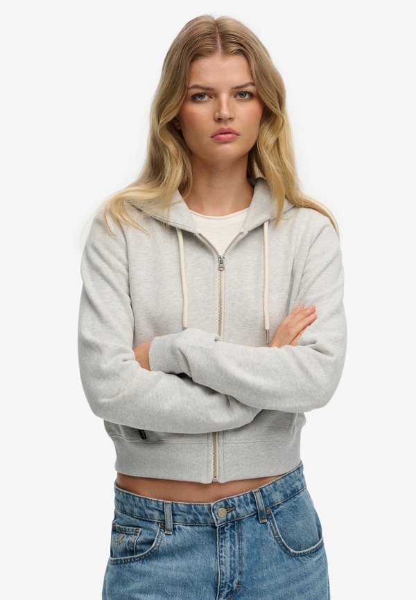 Superdry & Co Zip-up sweatshirt - glacier grey marl