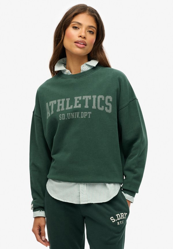 Superdry & Co ATHLETIC ESSENTIALS CREW - Sweatshirt - enamel green
