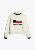 Superdry & Co AMERICANA ROLL NECK - Jumper - ecru