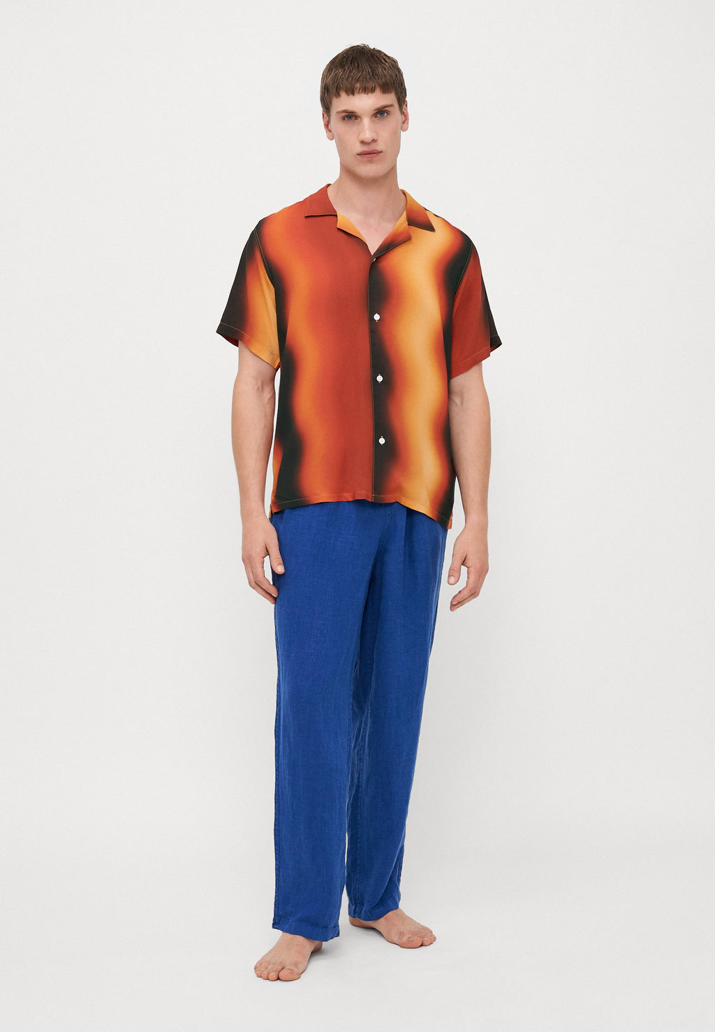 Bather MOLTEN PHASE TIE DYE PRINTED CAMP SHIRTS