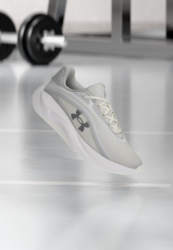 Under Armour RADIANT TR - Training shoe - white / distant gray / metallic silver