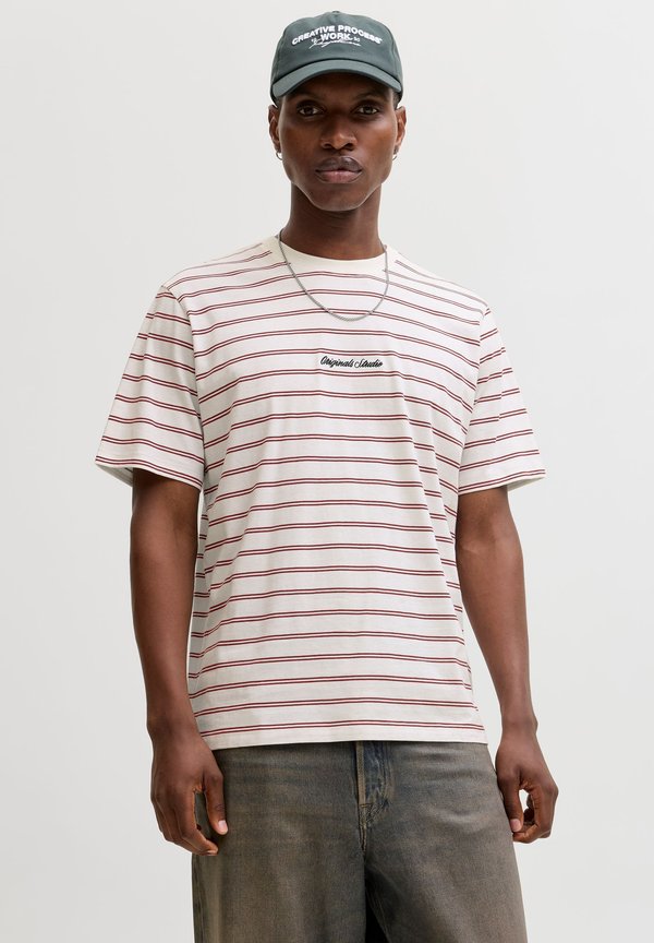 Jack & Jones T- - Print T-shirt - cabernet