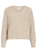 VILA VILAMPE V-NECK L/S KNIT TOP-NOOS