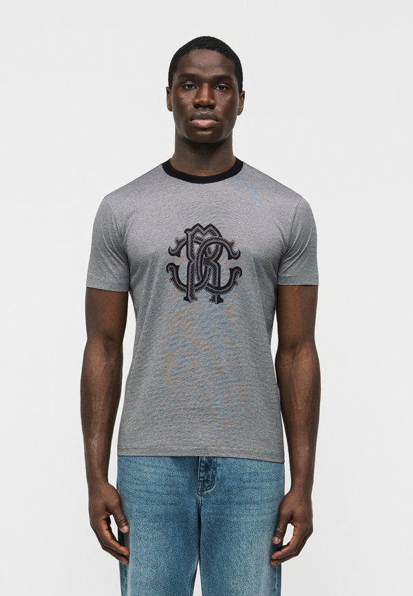 Cavalli Uomo MERCERIZED CHEST LOGO TEE