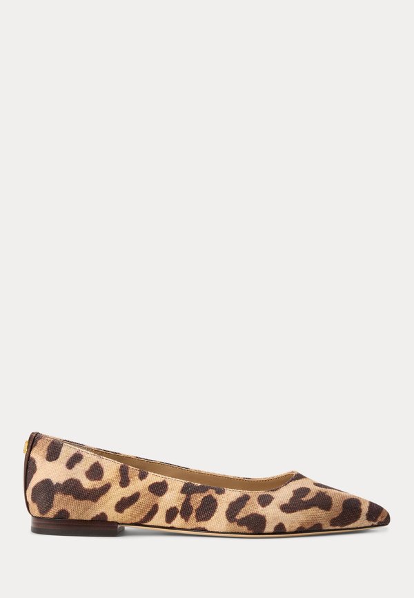 Lauren Ralph Lauren LONDYN OCELOT-PRINT CANVAS BALLET FLAT