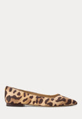 Lauren Ralph Lauren LONDYN OCELOT-PRINT CANVAS BALLET FLAT