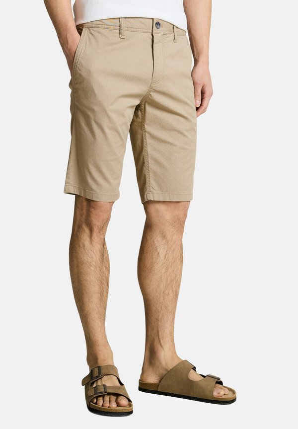 TOM TAILOR Shorts - beige mini geometric print