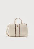 Tommy Hilfiger TIMELESS MINI SATCHEL - Cross body bag - soft cream