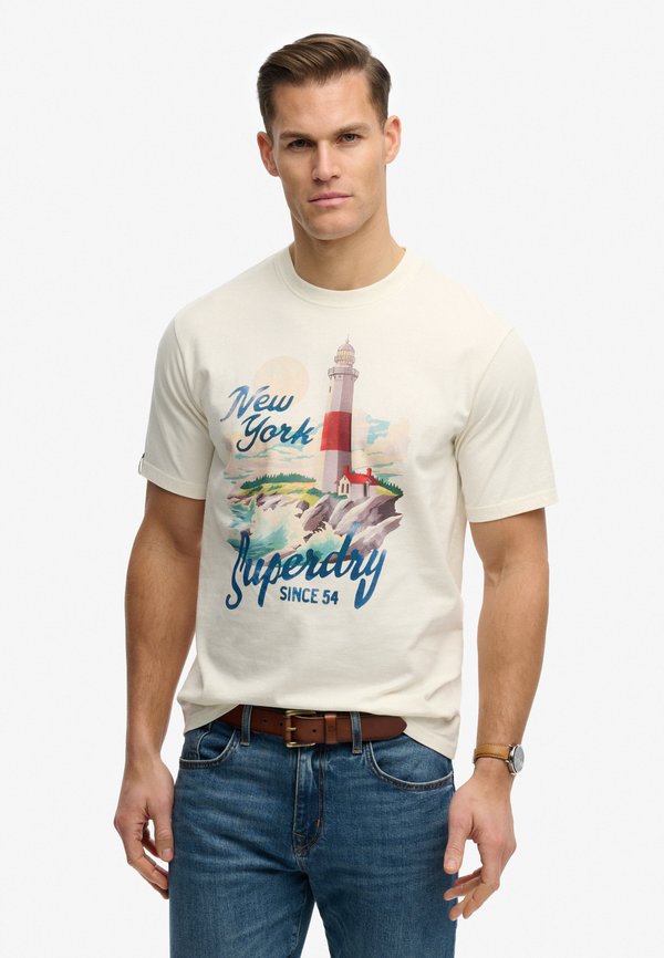 Superdry & Co SUPERDRY MARITIME LOOSE T-SHIRT.. - Print T-shirt - winter white