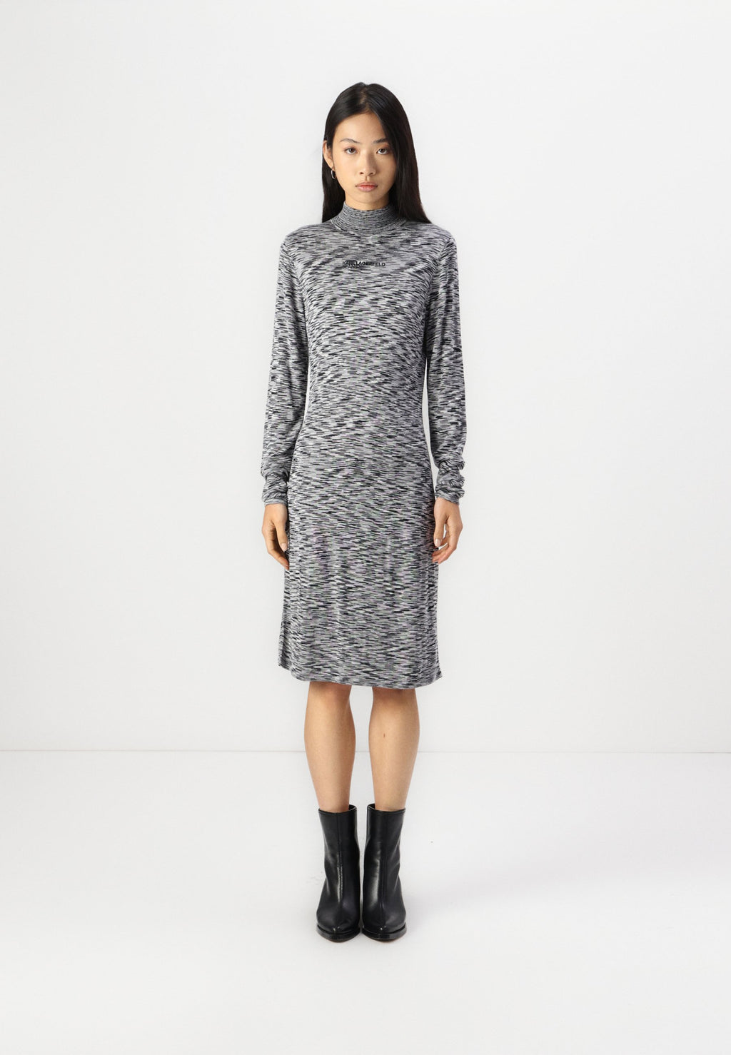 MOCK NECK DRESS Media 3