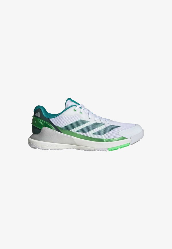 adidas Performance CRAZYQUICK LIGHTSTRIKE PADEL - Padel shoes - cloud white   aurora ivy   lime burst