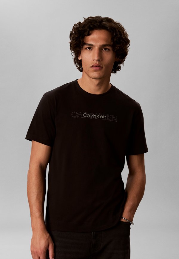 Calvin Klein UNISEX - Print T-shirt - black