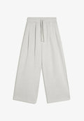 Bershka BONDED WIDE LEG - TRACKSUIT BOTTOMS - Tracksuit bottoms - dark grey