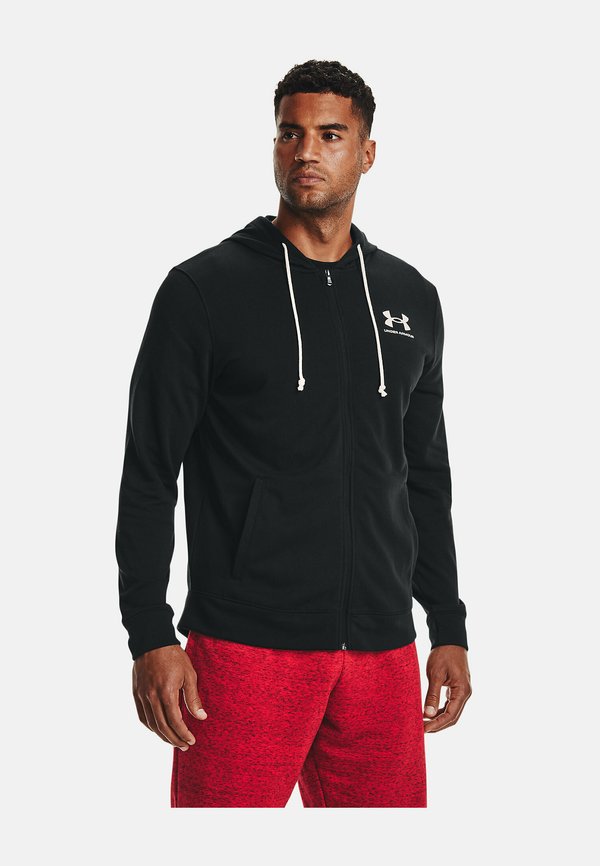 Under Armour RIVAL TERRY - Zip-up sweatshirt - black