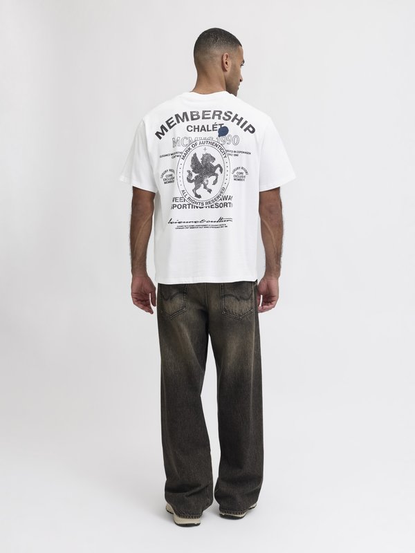 Jack & Jones T- - Print T-shirt - bright white