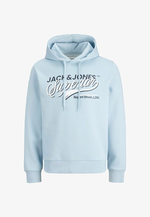 Jack & Jones JJELOGO SWEAT HOOD 2 COL 25/26 NOOS - Hoodie - celestial blue