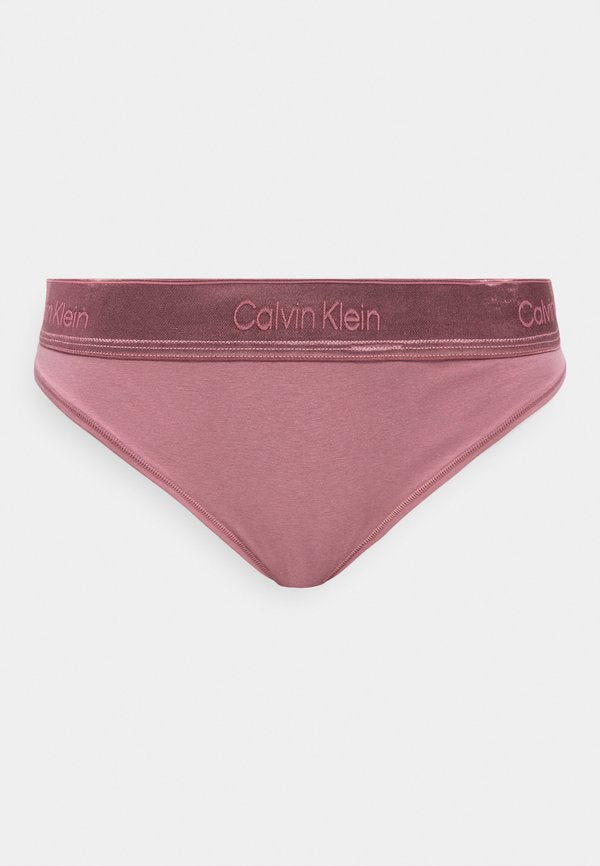 Calvin Klein Underwear THONG ICON COTTON MODAL - Thong - soft mauve
