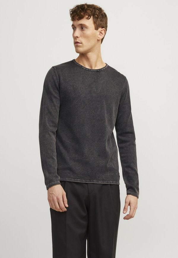 Jack & Jones JJELEO KNIT CREW NECK NOOS - Jumper - caviar