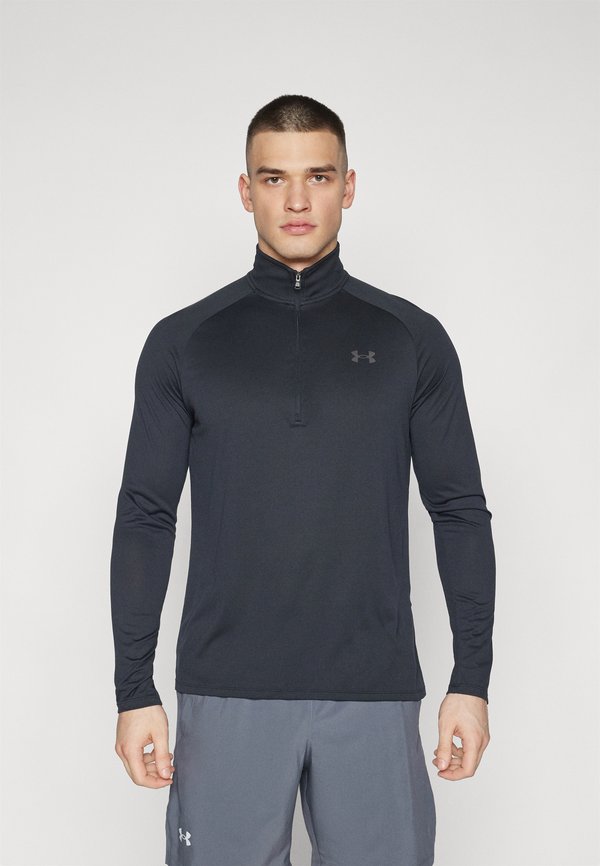 Under Armour TECH - Long sleeved top - black/charcoal