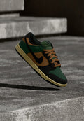 Nike Sportswear DUNK LOW RETRO DIMENSION - Trainers - fir/black/light british tan/sesame