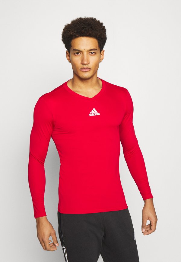 adidas Performance TEAM BASE TEE - Long sleeved top - red