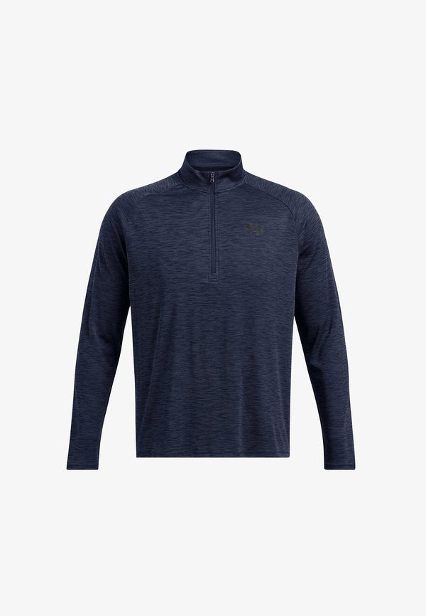 Under Armour TECH TEXTURED - Long sleeved top - midnight navy