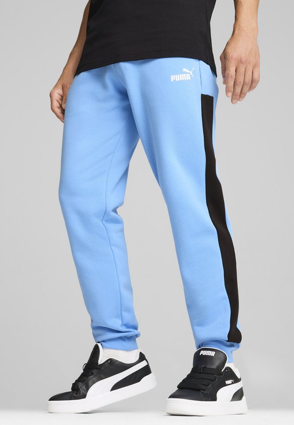 Puma AROUND THE BLOCK - Tracksuit bottoms - team light blue