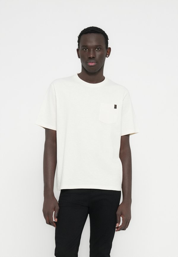 Jack & Jones JJEDOVER SLUB TEE SS NOOS - Basic T-shirt - antique white