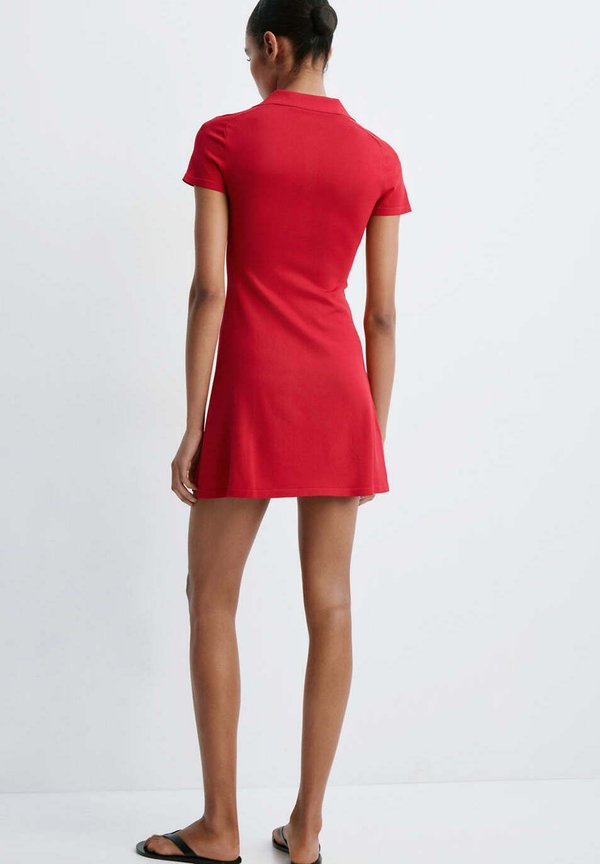 Mango ADULT - Shirt dress - red