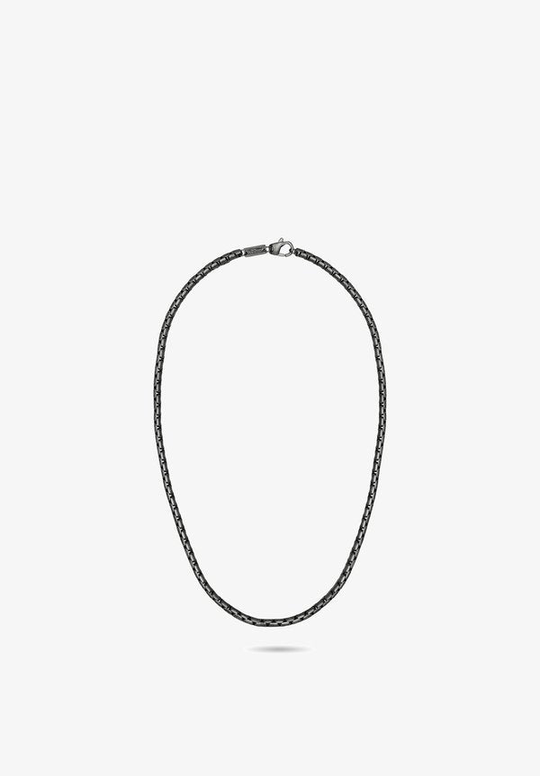 s.Oliver ROUND BASIC - Necklace - gun