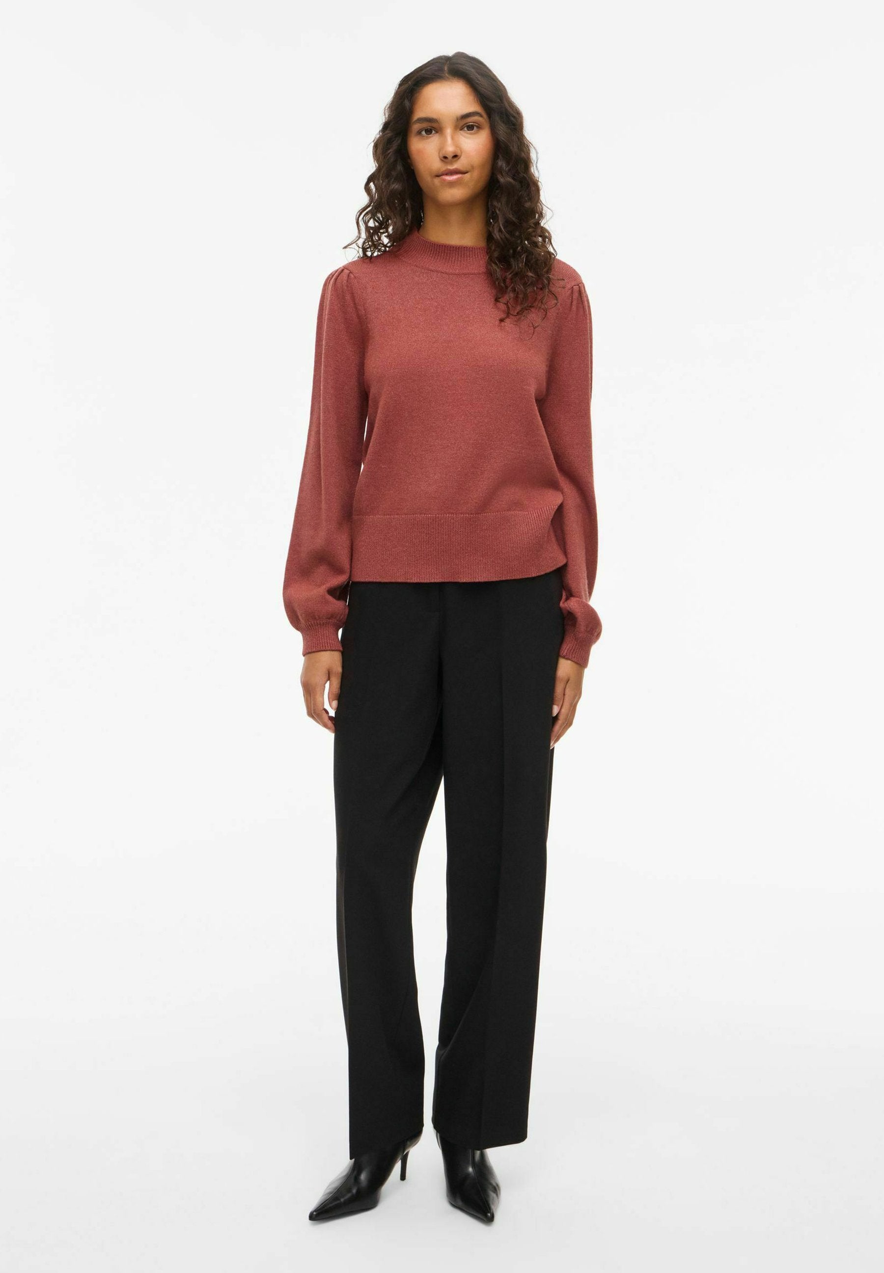 VILA VIRIL TURTLE-NK BALLOON L/S TOP - NOOS