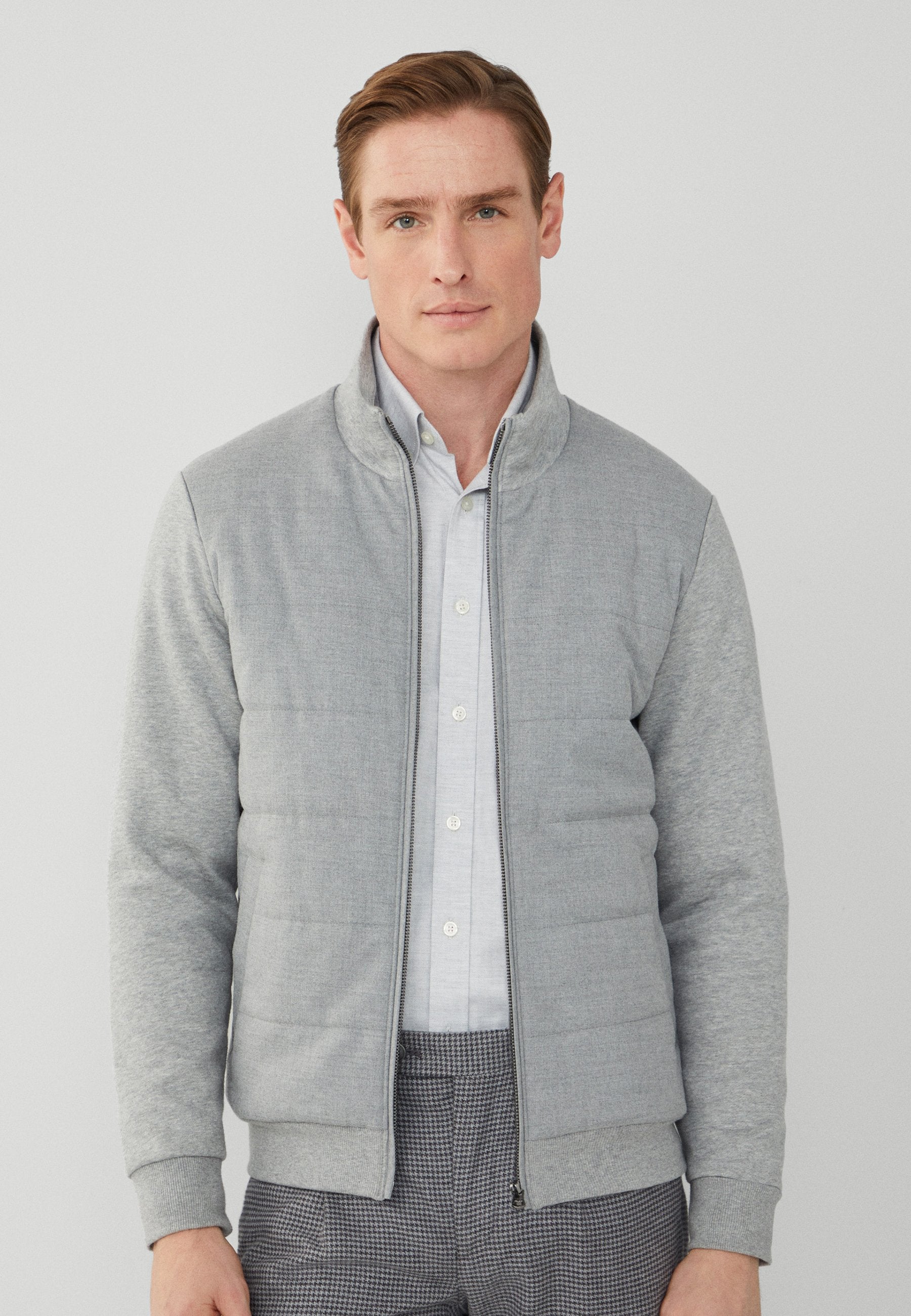 Hackett London MARL WVN QUILT FZ