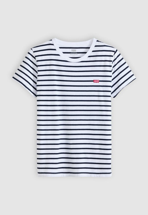 Levi's® PERFECT TEE - Print T-shirt - bright white/navy