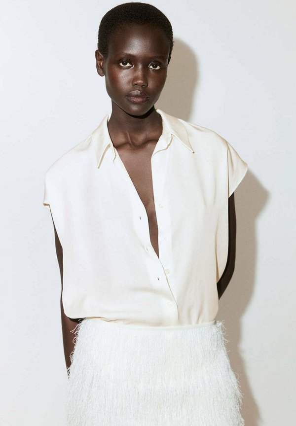 Mango ADULT - Button-down blouse - off-white