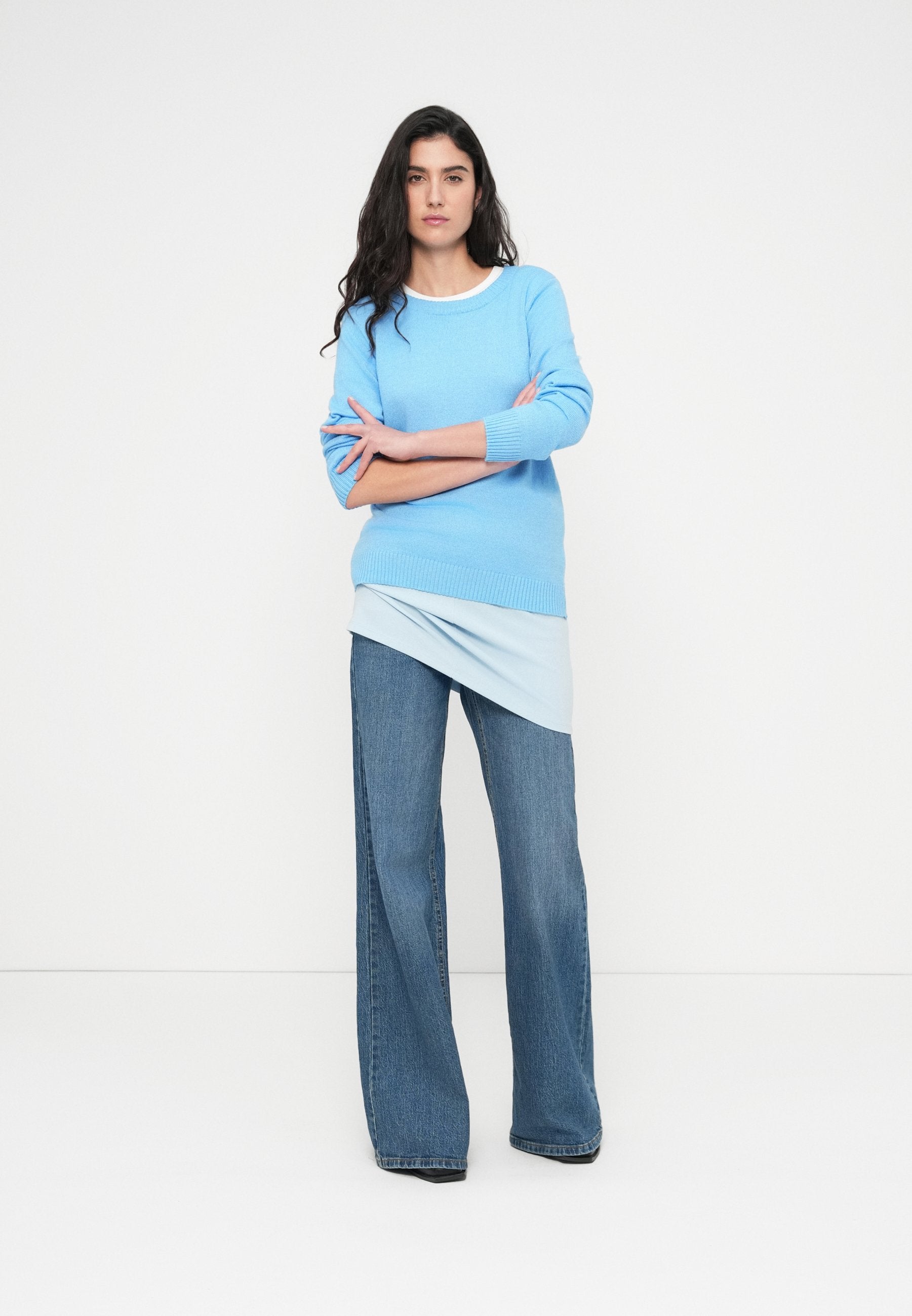 VILA VIRIL O-NECK L/S KNIT TOP - NOOS