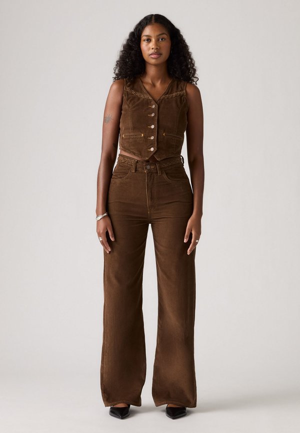 Levi's® RIBCAGE WIDE LEG BRAIDED - Wide Leg - carafe