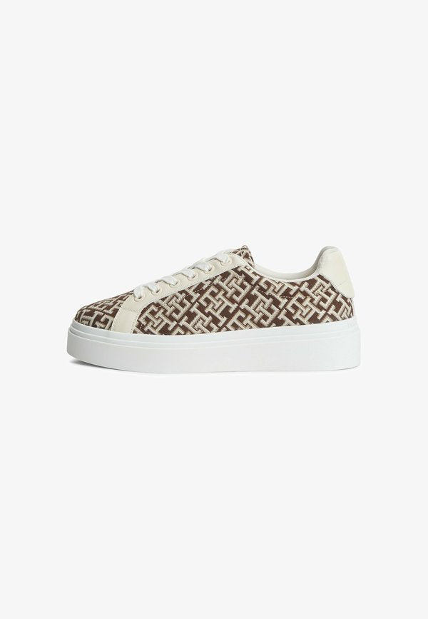 Tommy Hilfiger TH CHIC PLATFORM MONOGRAM - Trainers - rich walnut