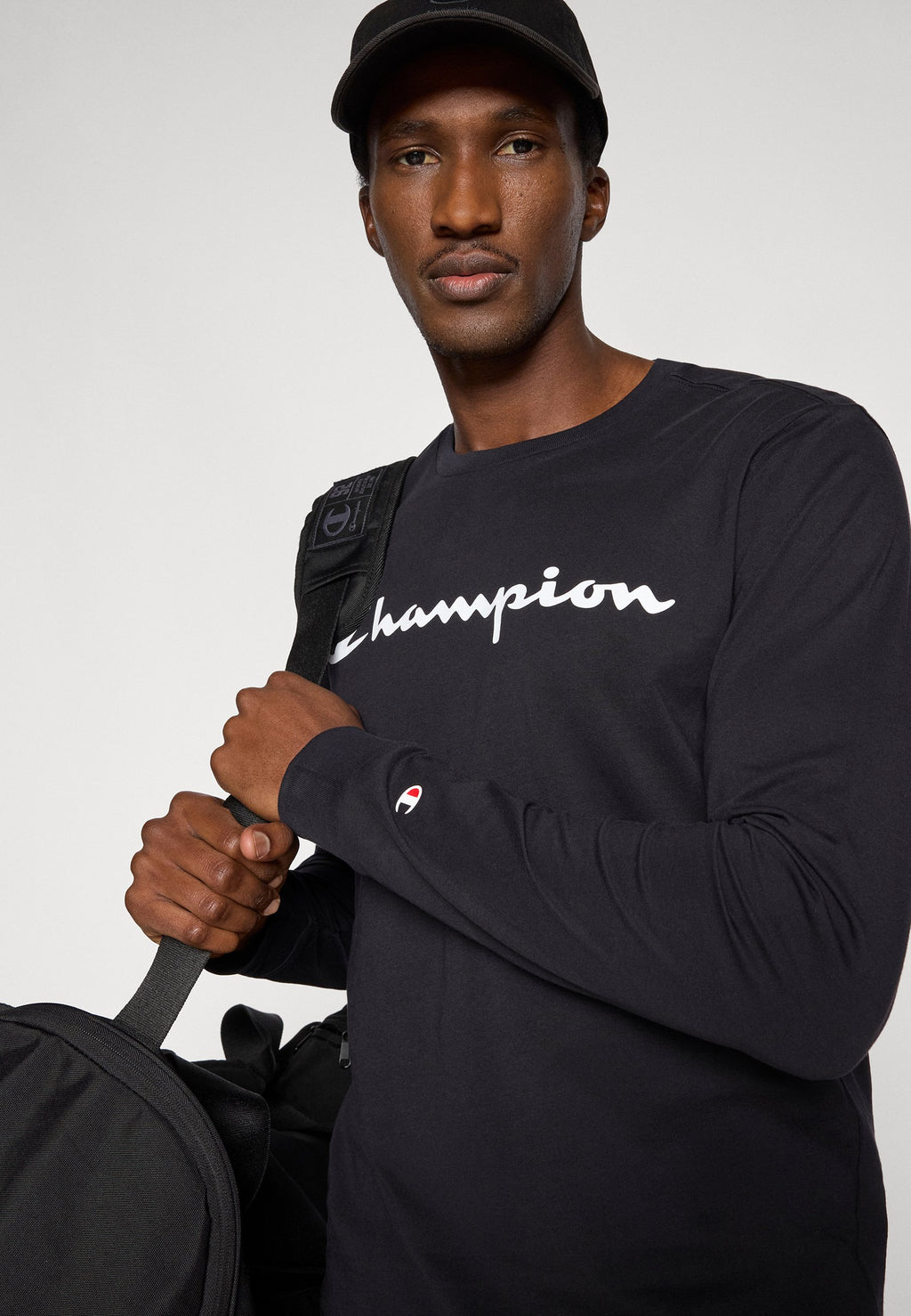 Champion BASICS LONG SLEEVE LARGE LOGO