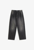 Bershka SUPER - BAGGY - Relaxed fit jeans - black
