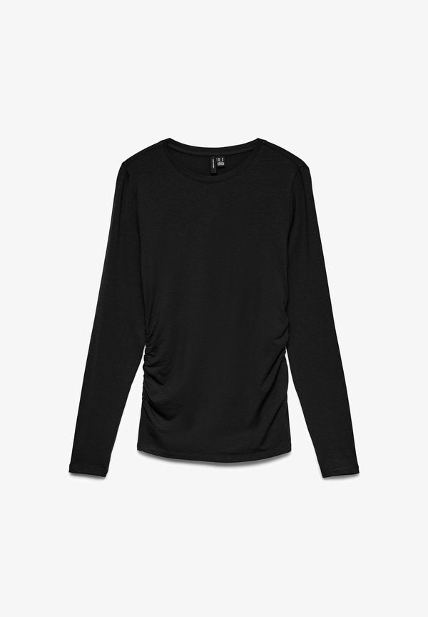 Vero Moda VMAVA SARAH LS TOP JRS NOOS - Long sleeved top - black