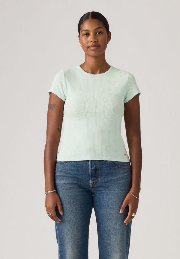 Levi's® DRY GOODS TEE - Print T-shirt - light green