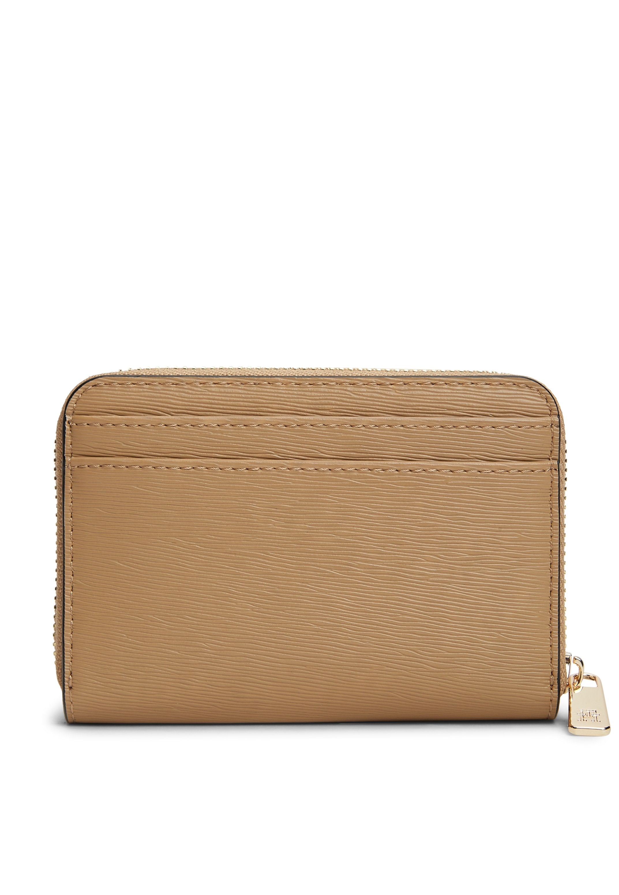 Tommy Hilfiger METALLIC LOGO ZIP-AROUND TEXTURED WALLET