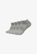 s.Oliver 4 PACK SNEAKER - Socks - light grey melange