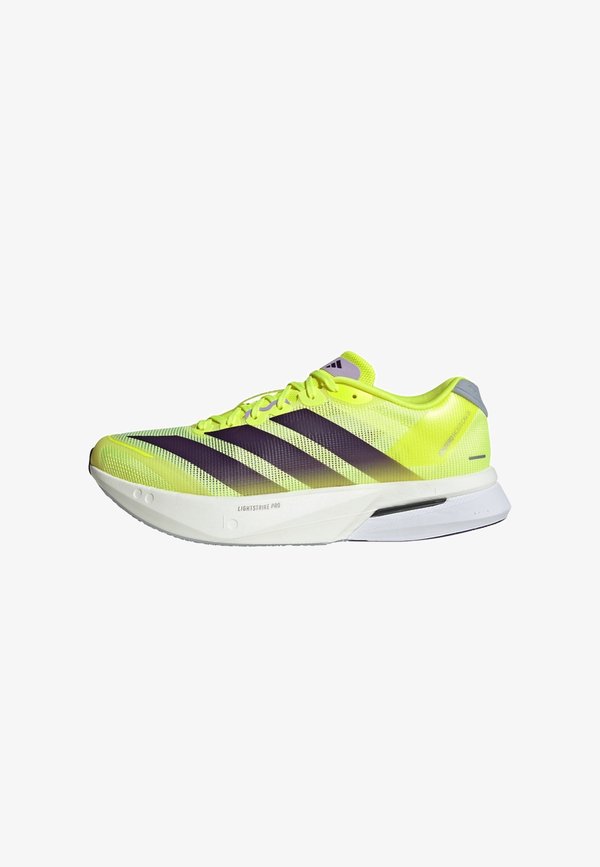 adidas Performance ADIZERO BOSTON 13 M - Road running shoes - solar yellow   aurora plum   powder plum