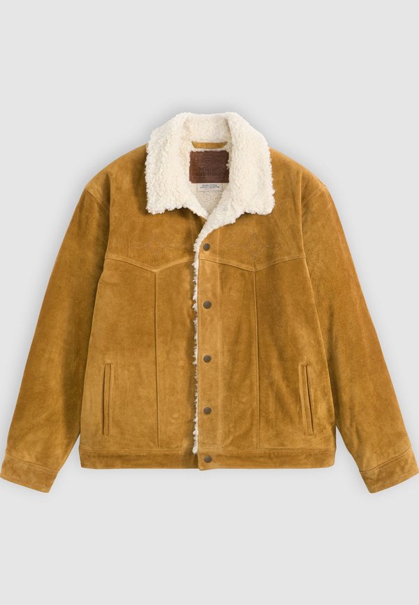 Levi's® WESTERN SHERPA - Leather jacket - evening sun