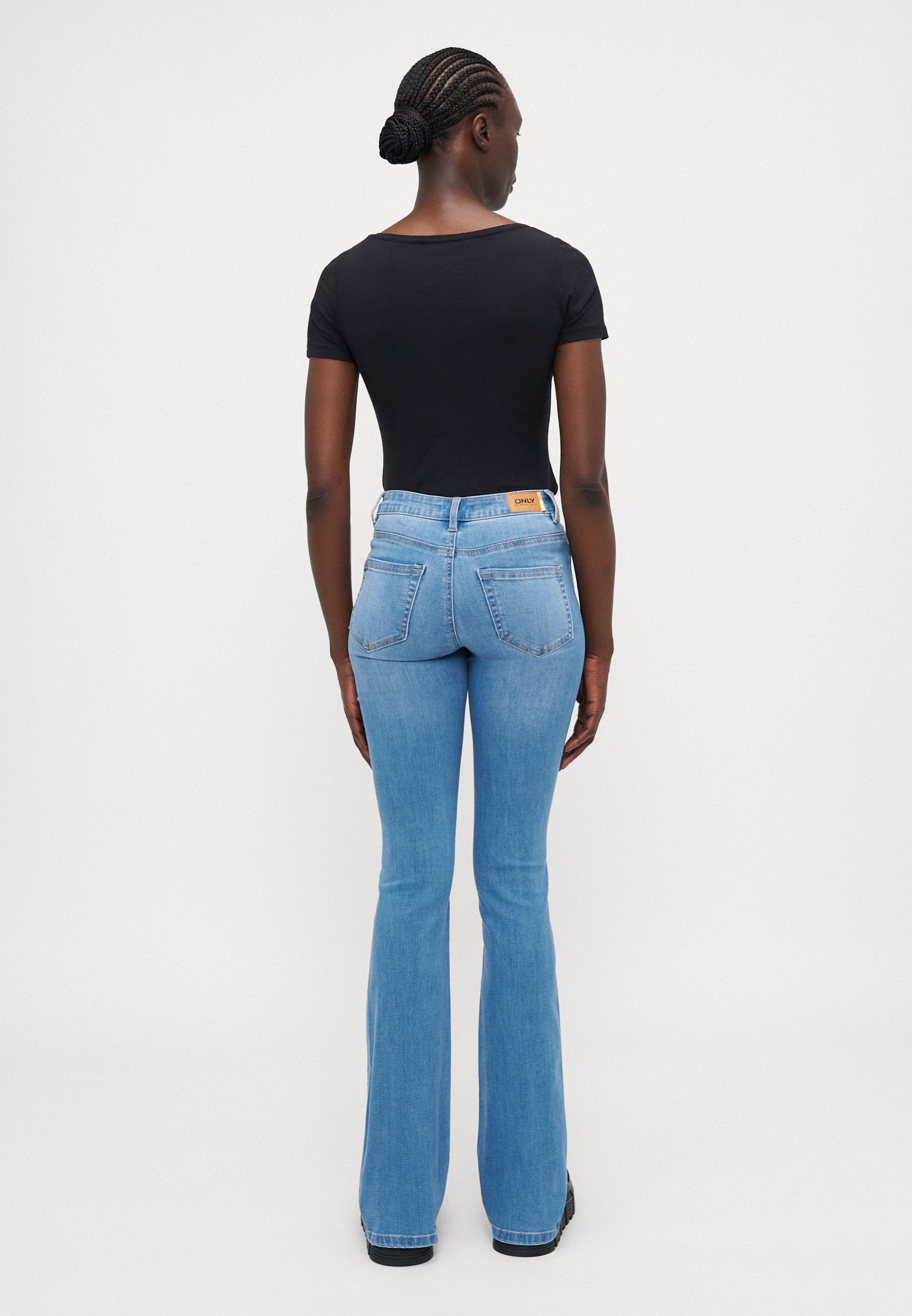 Flared fit ONLWAUW Mid waist Media 4