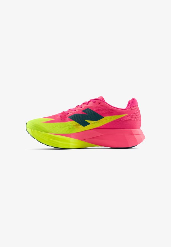 New Balance FUELCELL SUPERCOMP ELITE V5 - Road running shoes - pink heat / alkaline green