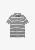 Superdry & Co VINTAGE STRIPE - Polo shirt - griffin grey marl stripe